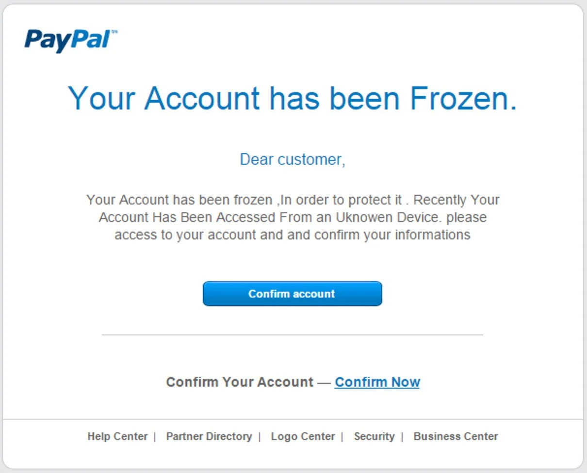 PayPal Frozen Account!